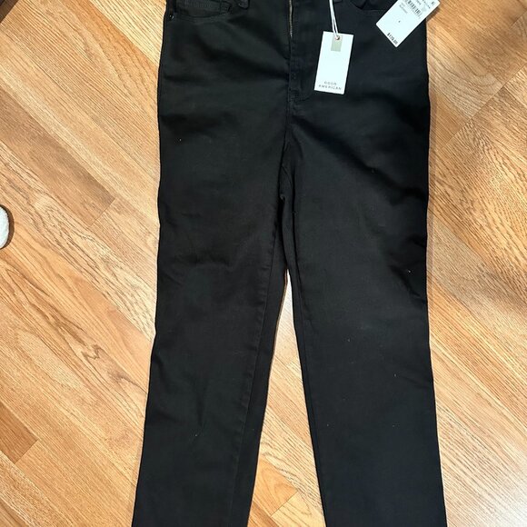 GOOD AMERICAN GOOD CURVE STRAIGHT NEVER FADE JEANS - Picture 8 of 9